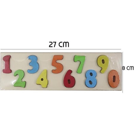 Can Toys Ahşap Eğitici Bultak Rakam 9x27cm  PR-98